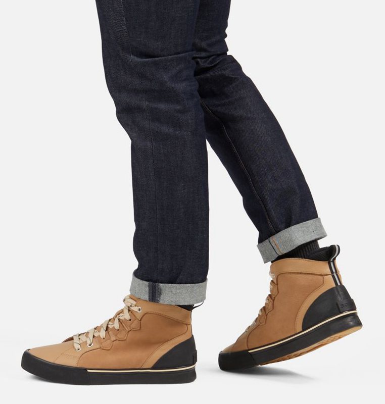 Sorel Herr Sneakers Brun/Svarta - Caribou™ Storm Mid Boot - CUP-214679